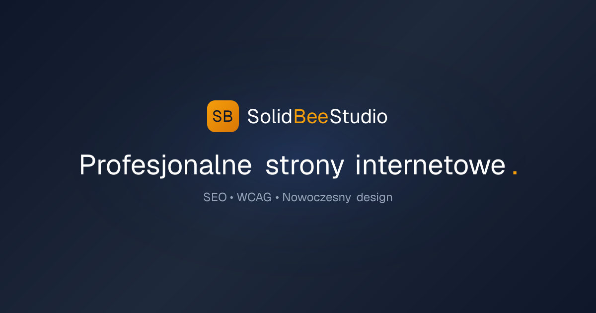 SolidBee Studio | Strony internetowe i aplikacje dla firm